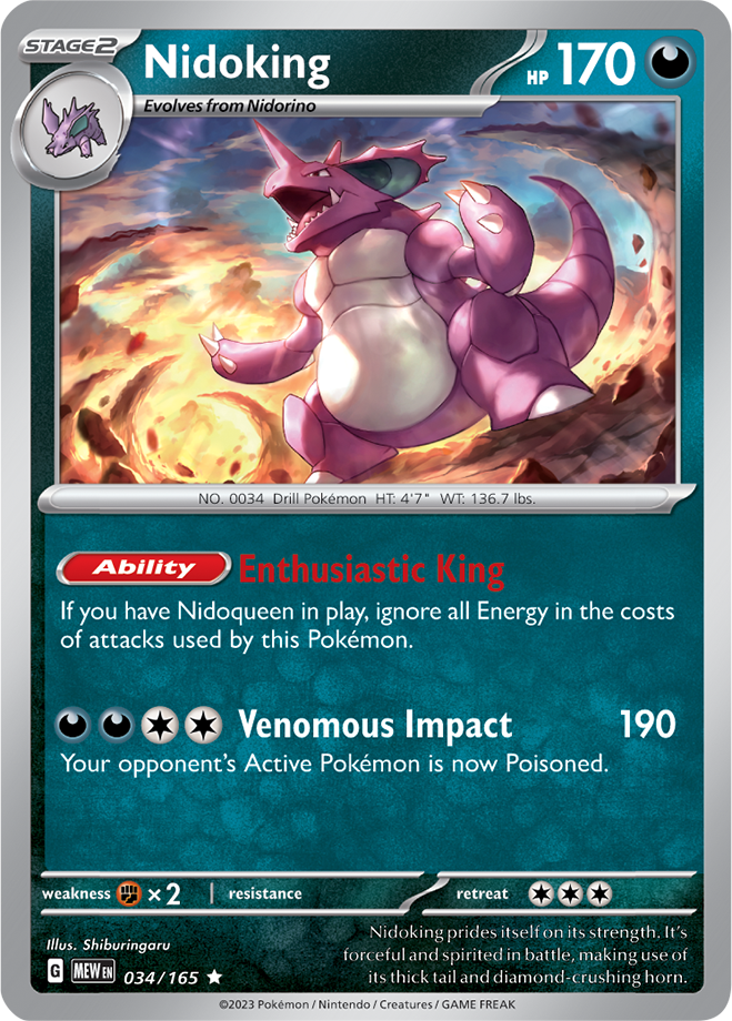 Nidoking 034/165