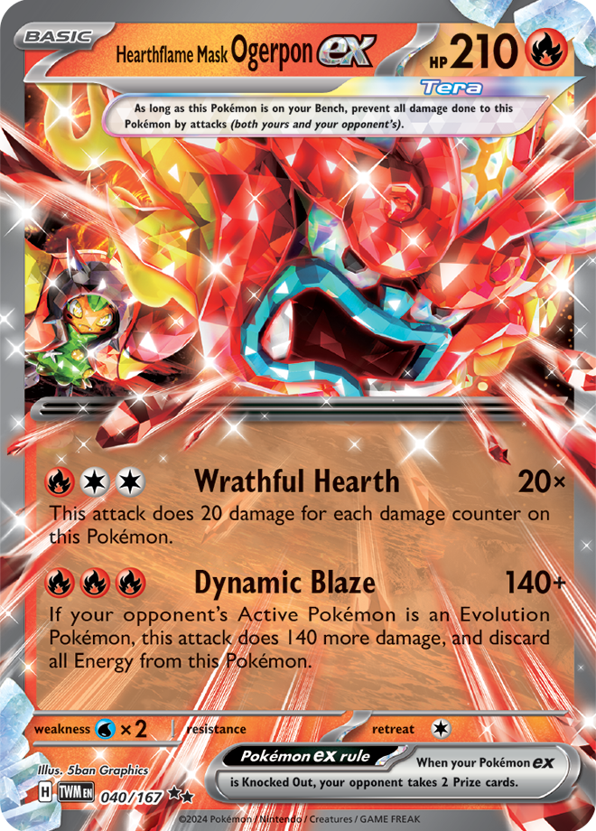 Hearthflame Mask Ogerpon ex 040/167