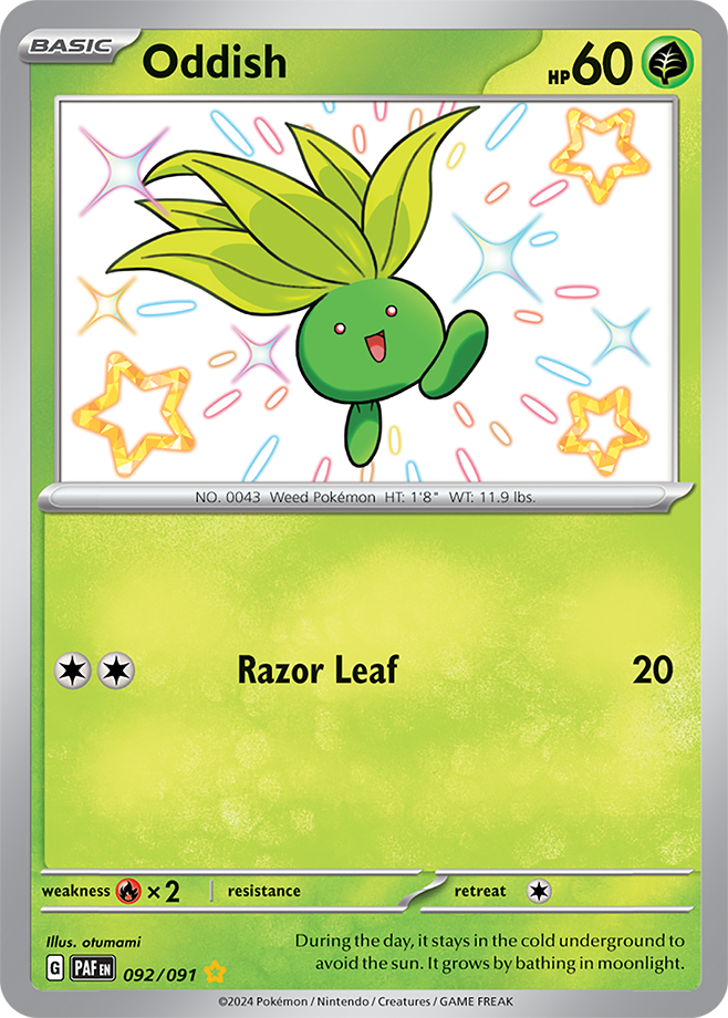 Oddish 092/091 (Shiny Rare)