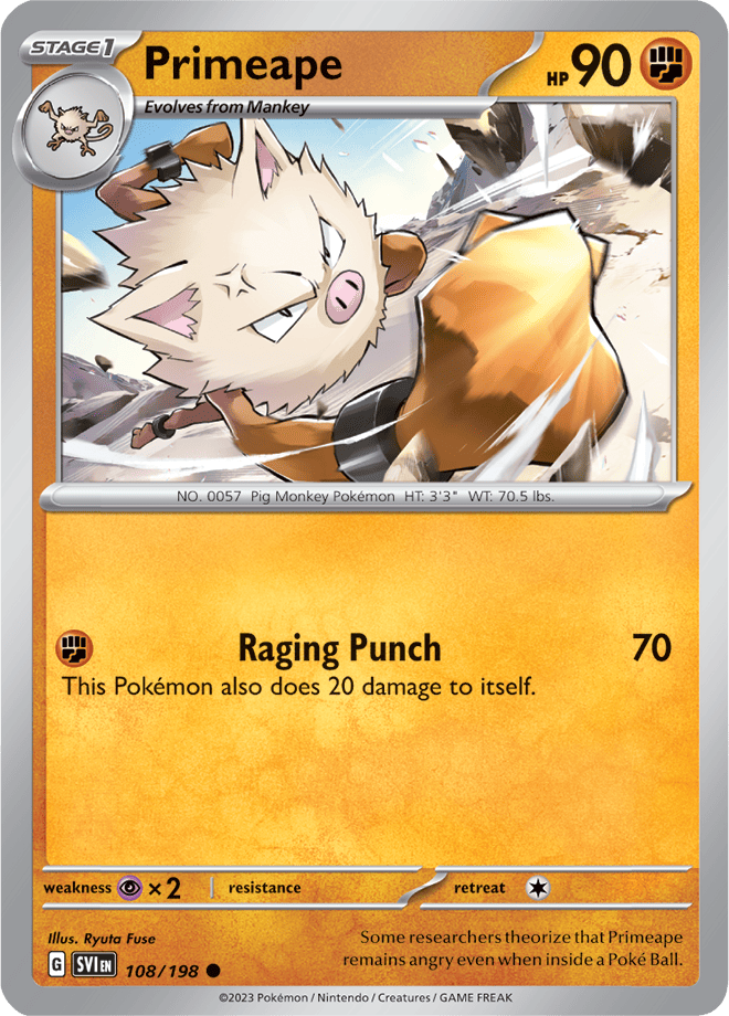 Primeape 108/198