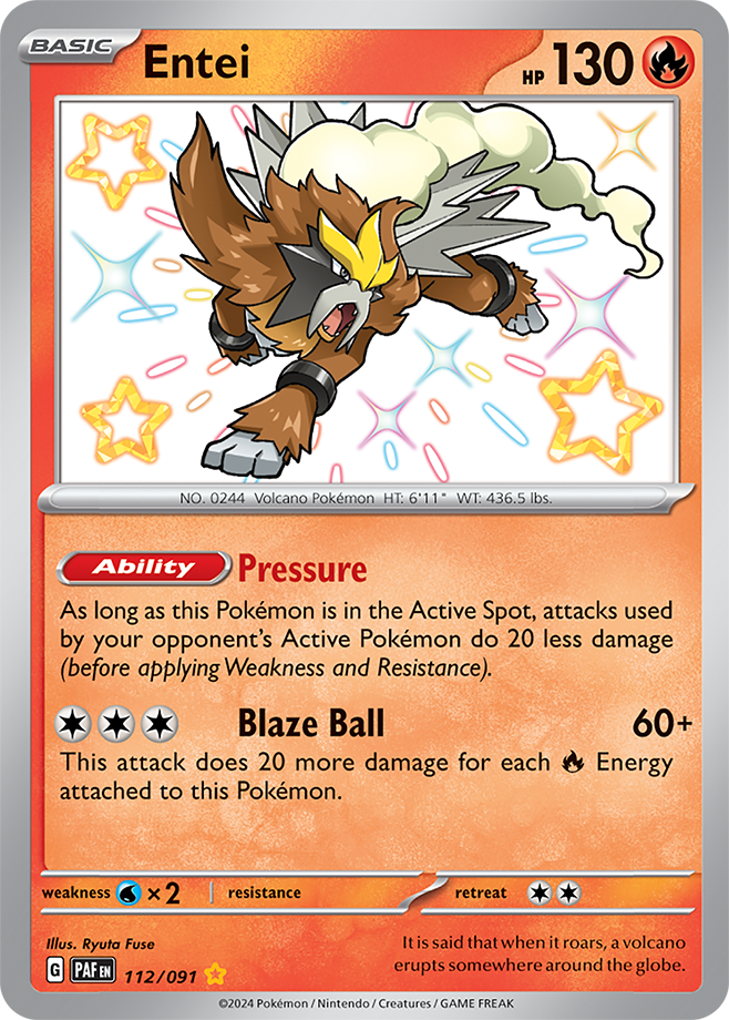 Entei 112/091 (Shiny Rare)
