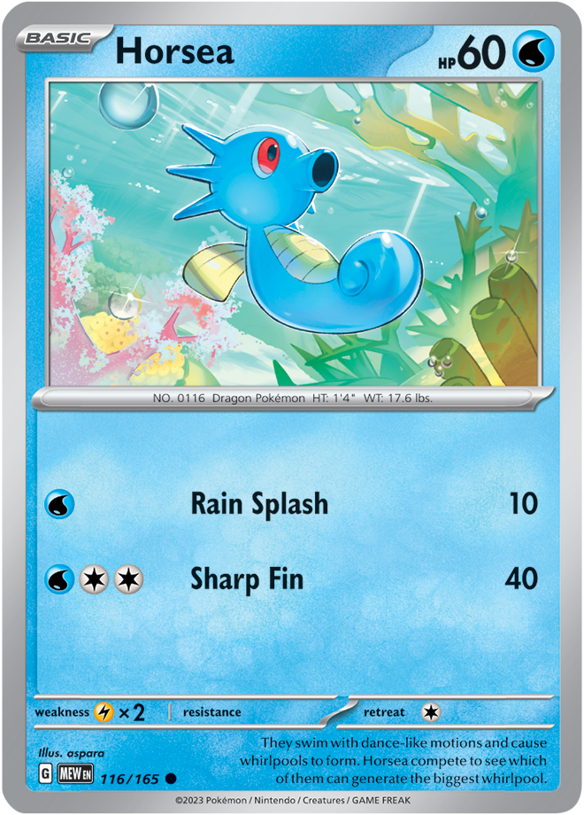 Horsea 116/165