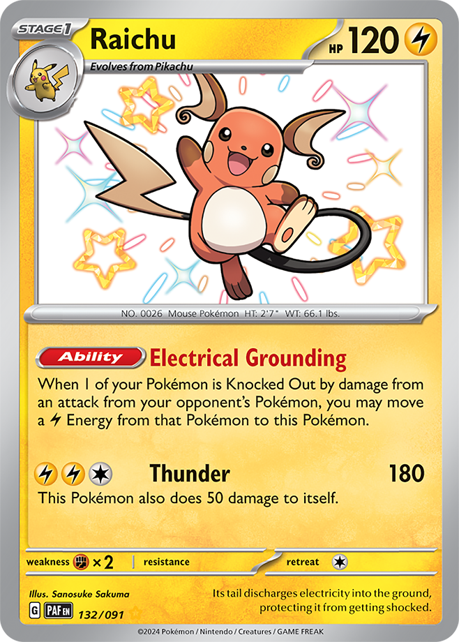 Raichu 132/091 (Shiny Rare)
