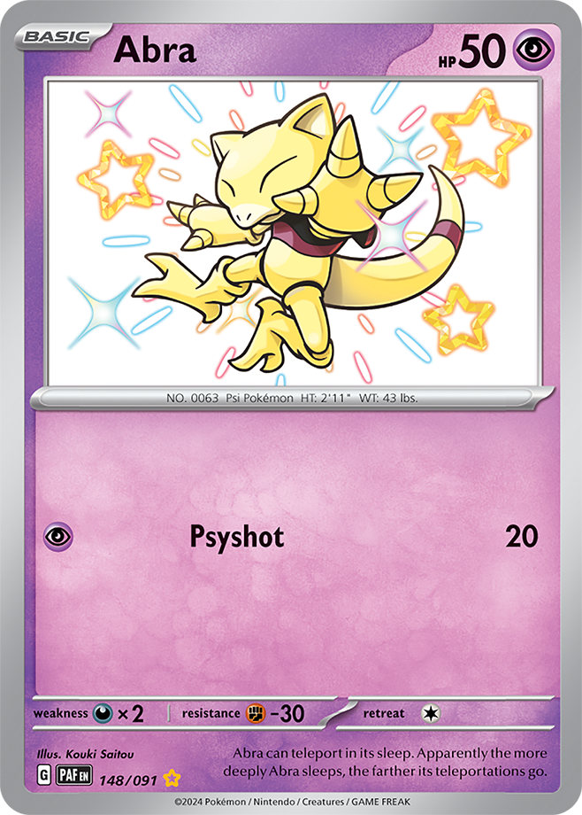 Abra 148/091 (Shiny Rare)