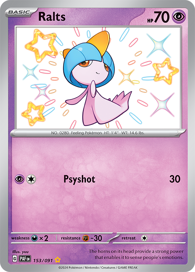 Ralts 153/091 (Shiny Rare)