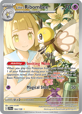 Lillie's Ribombee 164/159 Illustration Rare