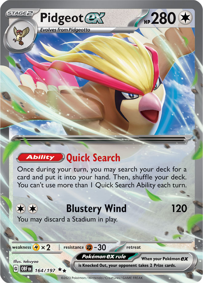 Pidgeot ex 164/197