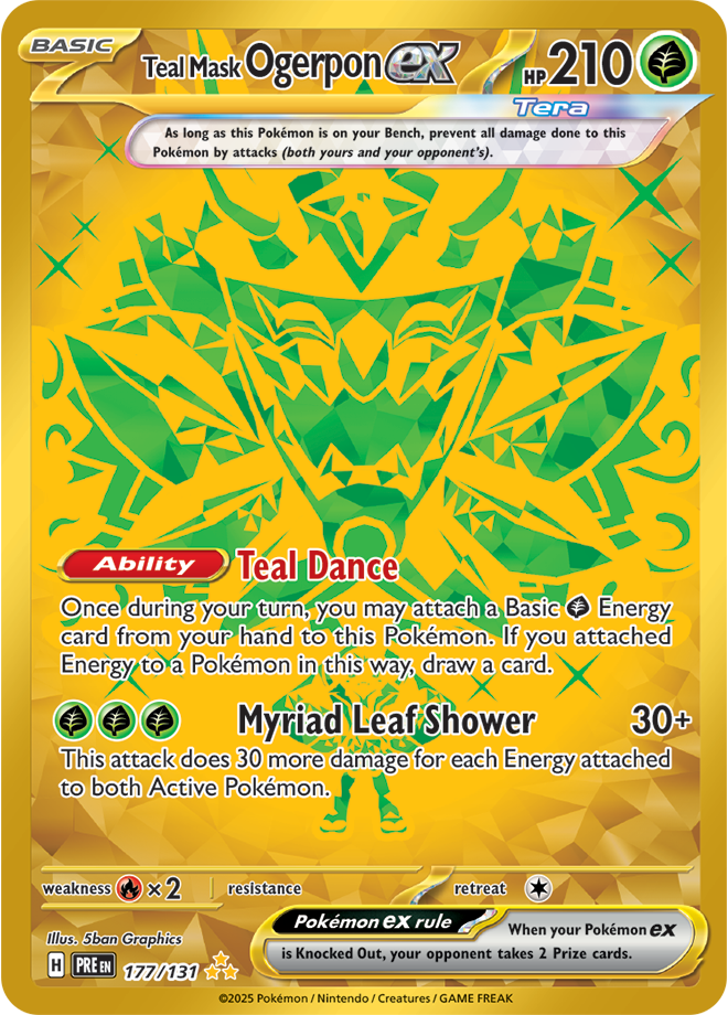Teal Mask Ogerpon ex 177/131 (Hyper Rare)