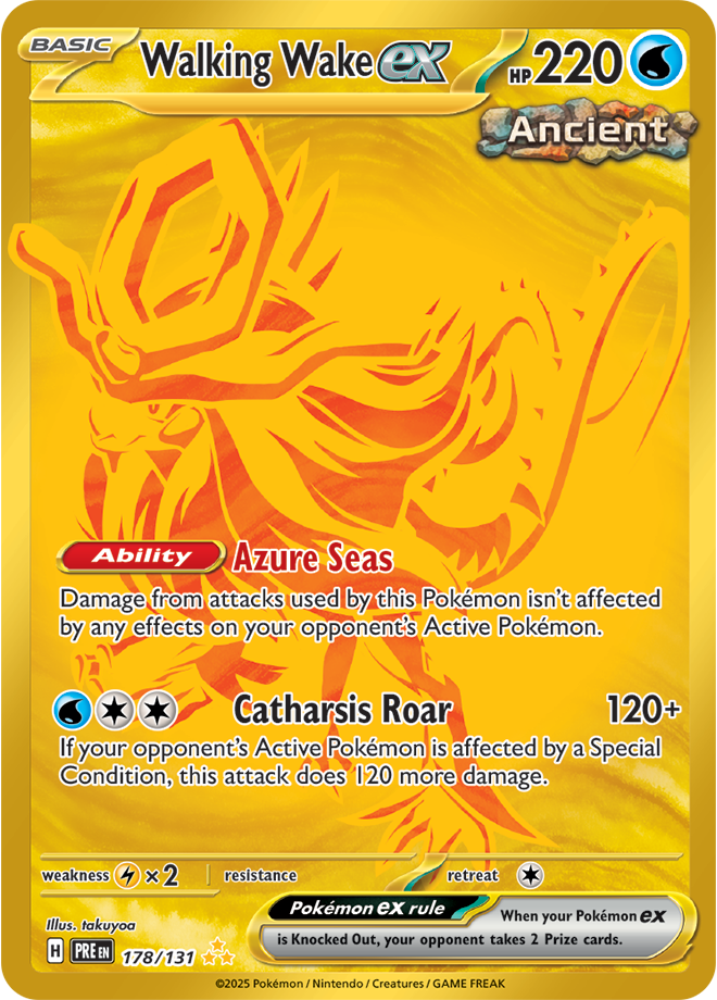 Walking Wake ex 178/131 (Hyper Rare)