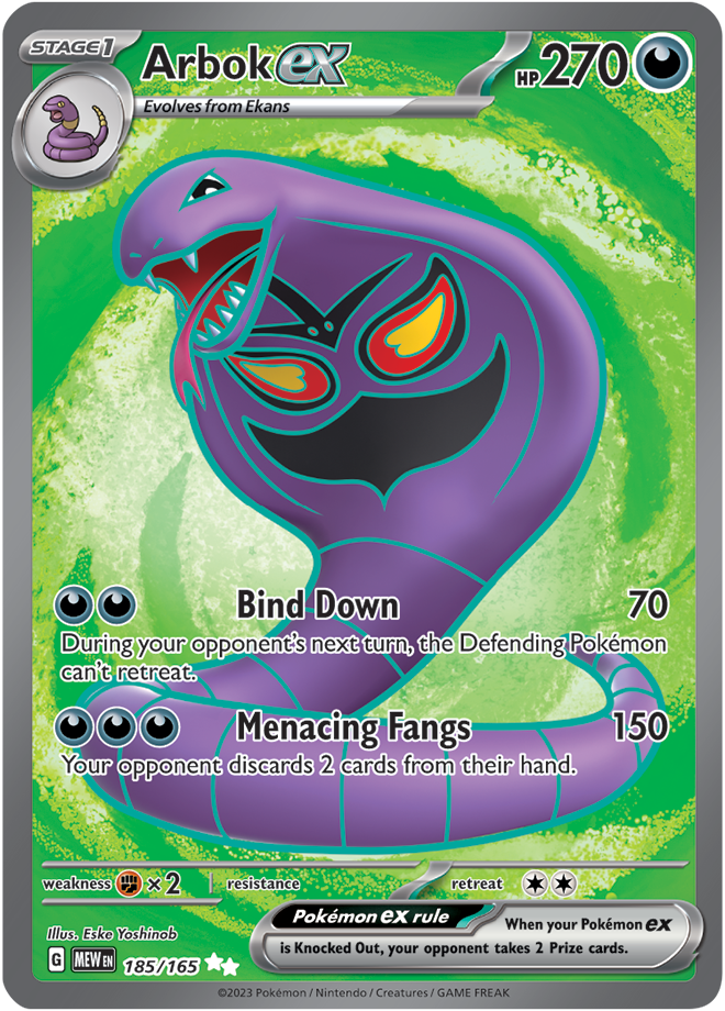 Arbok ex 185/165 (Ultra Rare)