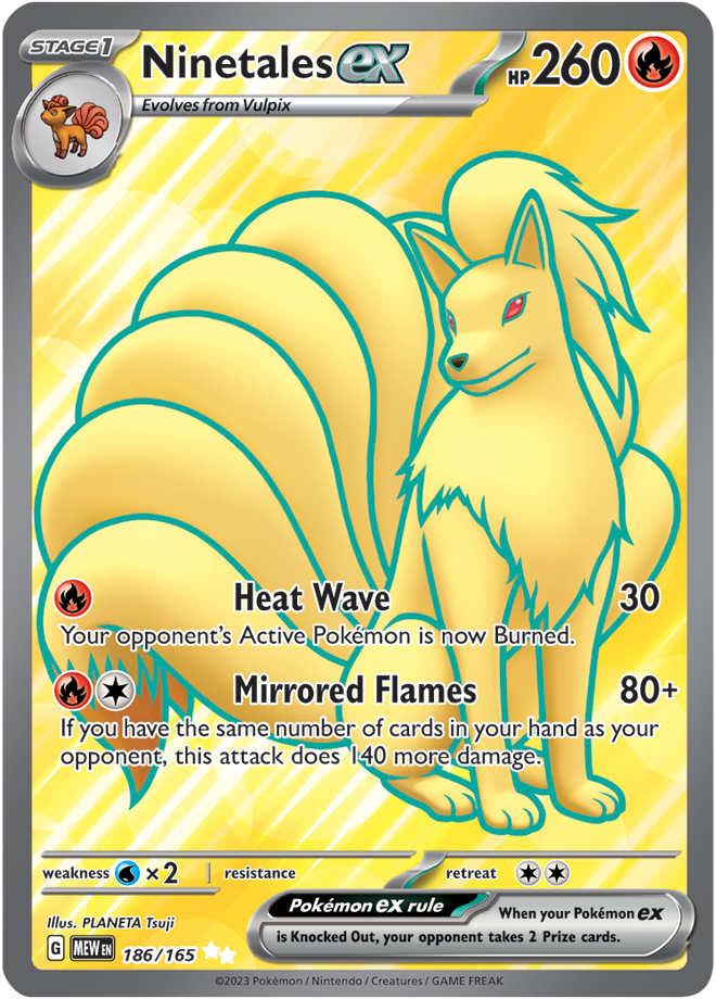 Ninetales ex 186/165 (Ultra Rare)