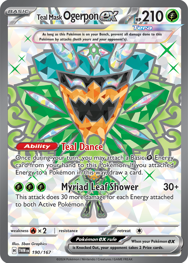Teal Mask Ogerpon ex 190/167 (Ultra Rare)