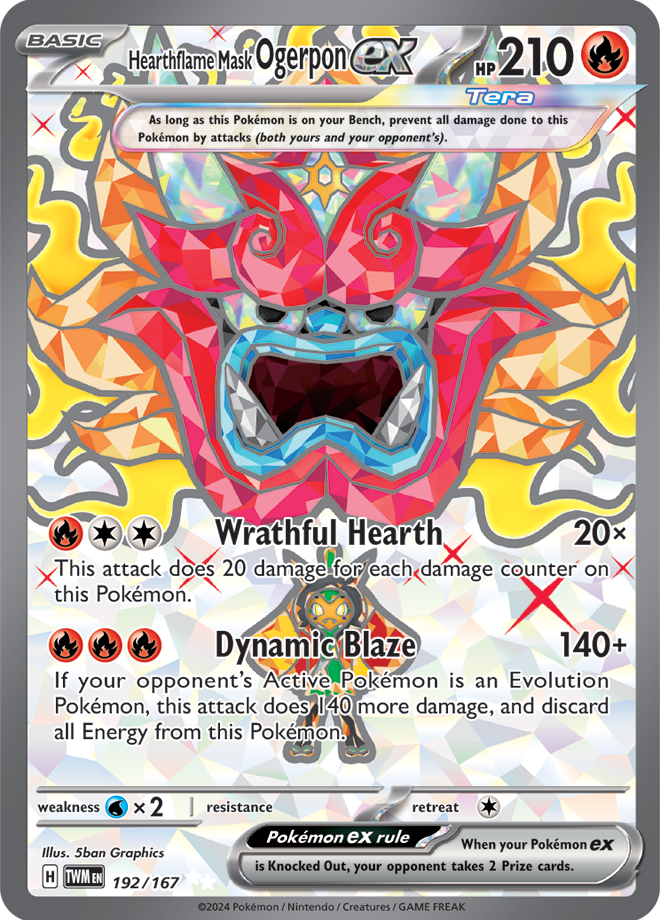 Hearthflame Mask Ogerpon ex 192/167 (Ultra Rare)