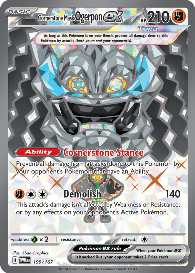 Cornerstone Mask Ogerpon ex 199/167 (Ultra Rare)