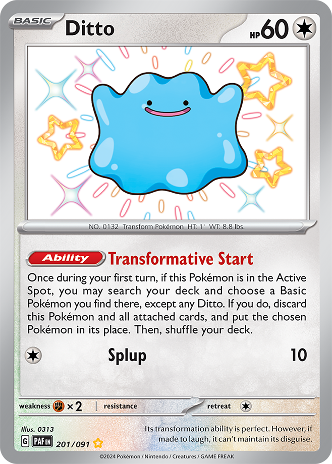 Ditto 201/091 (Shiny Rare)