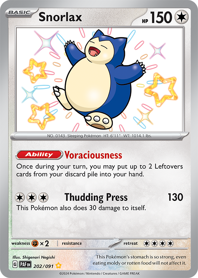 Snorlax 202/091 (Shiny Rare)