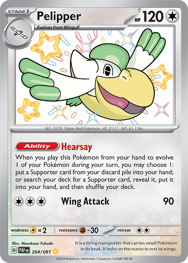 Pelipper 204/091 (Shiny Rare)