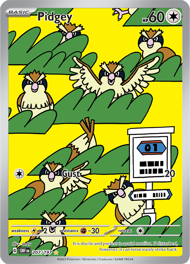 Pidgey 207/197 (Illustration Rare)