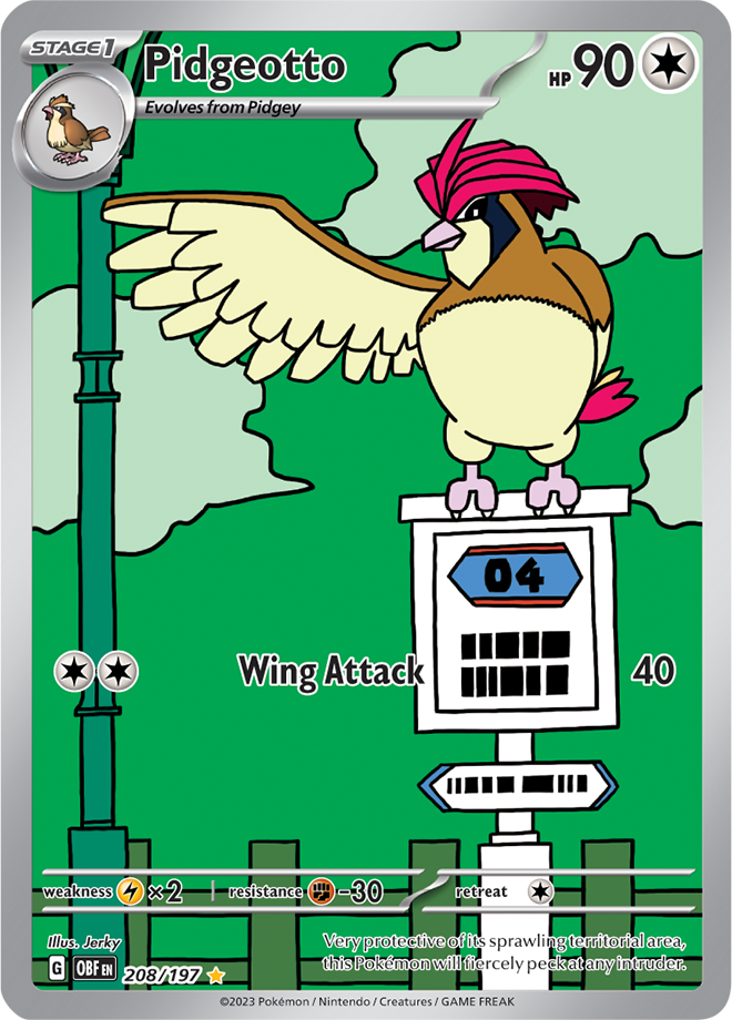 Pidgeotto 208/197 (Illustration Rare)