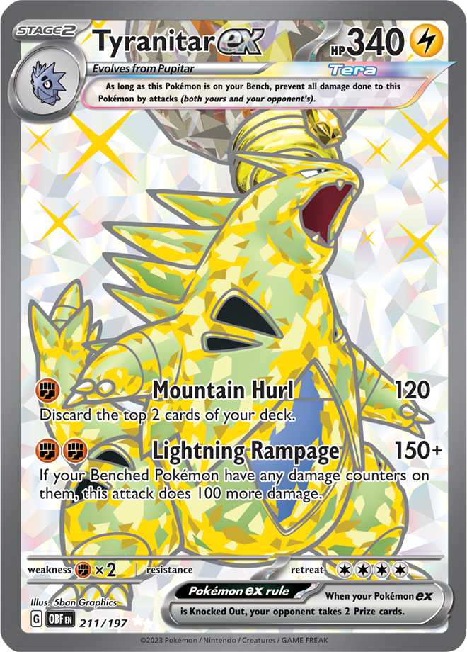 Tyranitar ex 211/197 (Ultra Rare)