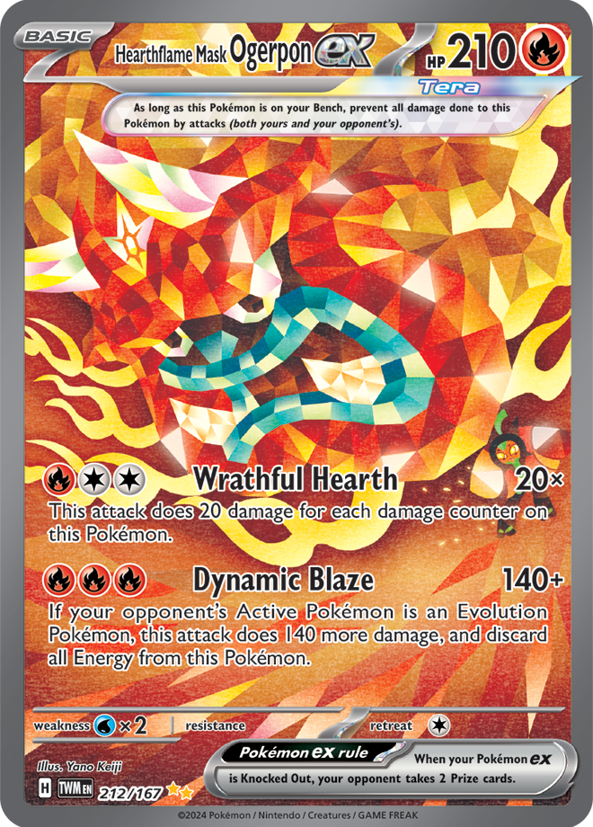 Hearthflame Mask Ogerpon ex 212/167 (Special Illustration Rare)