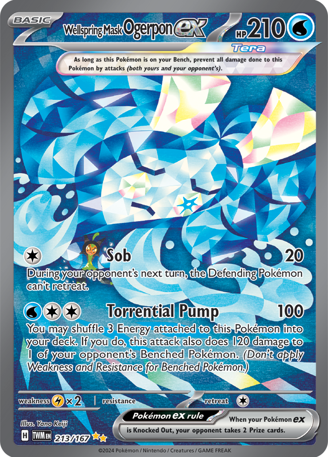 Wellspring Mask Ogerpon ex 213/167 (Special Illustration Rare)
