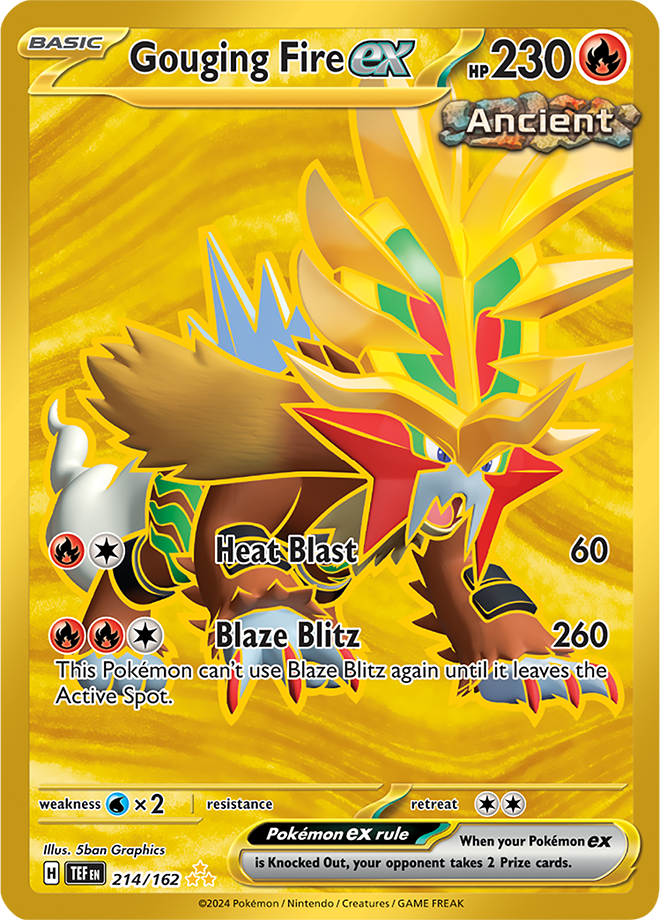 Gouging Fire ex 214/162 (Hyper Rare)