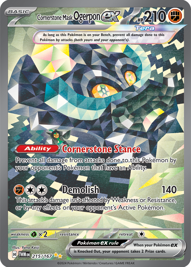 Cornerstone Mask Ogerpon ex 215/167 (Special Illustration Rare)