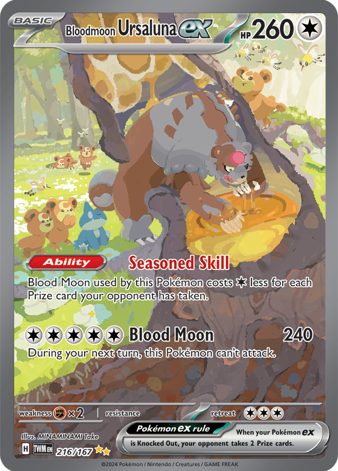 Bloodmoon Ursaluna ex 216/167 (Special Illustration Rare)