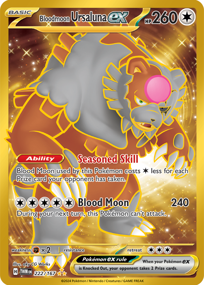 Bloodmoon Ursaluna ex 222/167 (Hyper Rare)
