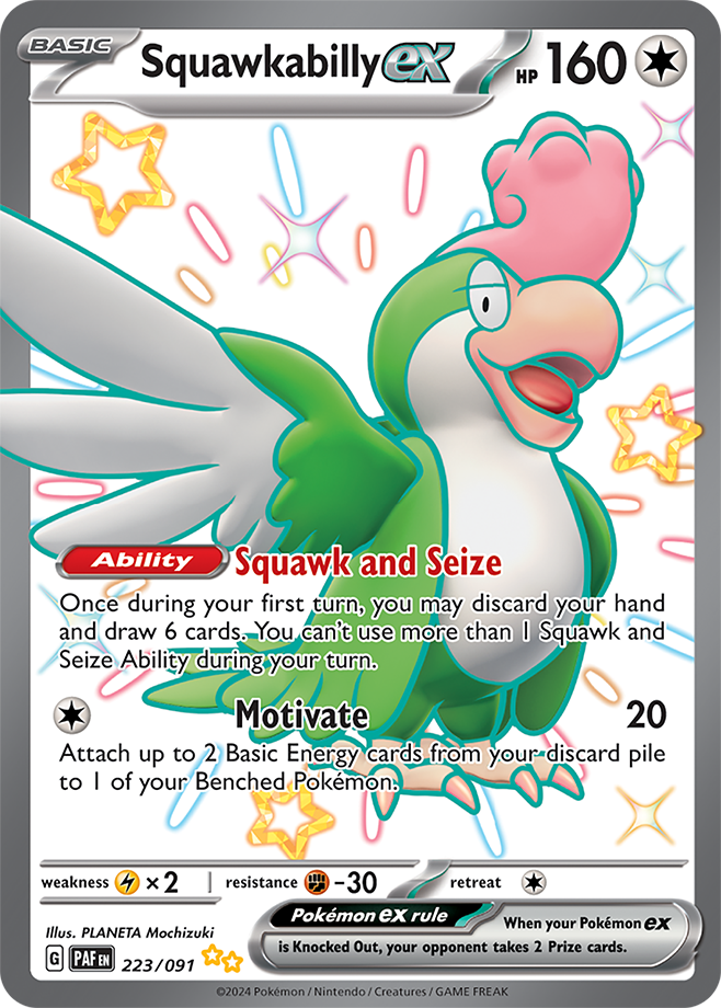 Squawkabilly ex 223/091 (Shiny Ultra Rare)