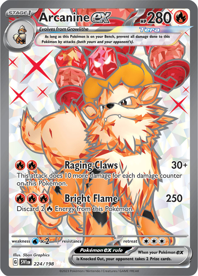 Arcanine ex 224/198 (Ultra Rare)