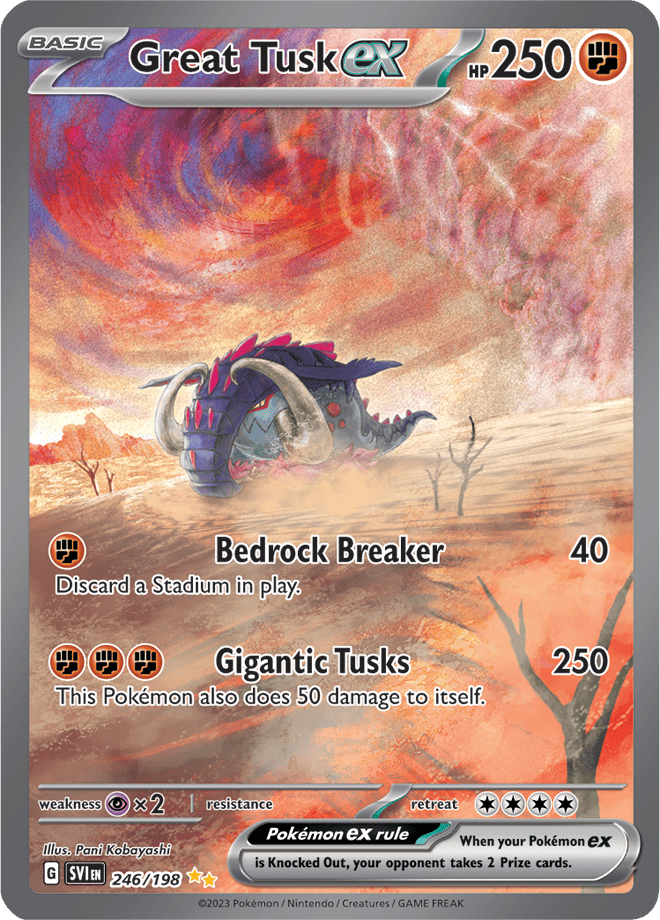 Great Tusk ex 246/198 (Special Illustration Rare)