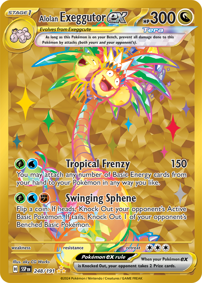 Alolan Exeggutor ex 248/191 (Hyper Rare)