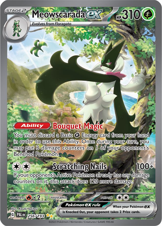 Meowscarada ex 256/193 (Special Illustration Rare)