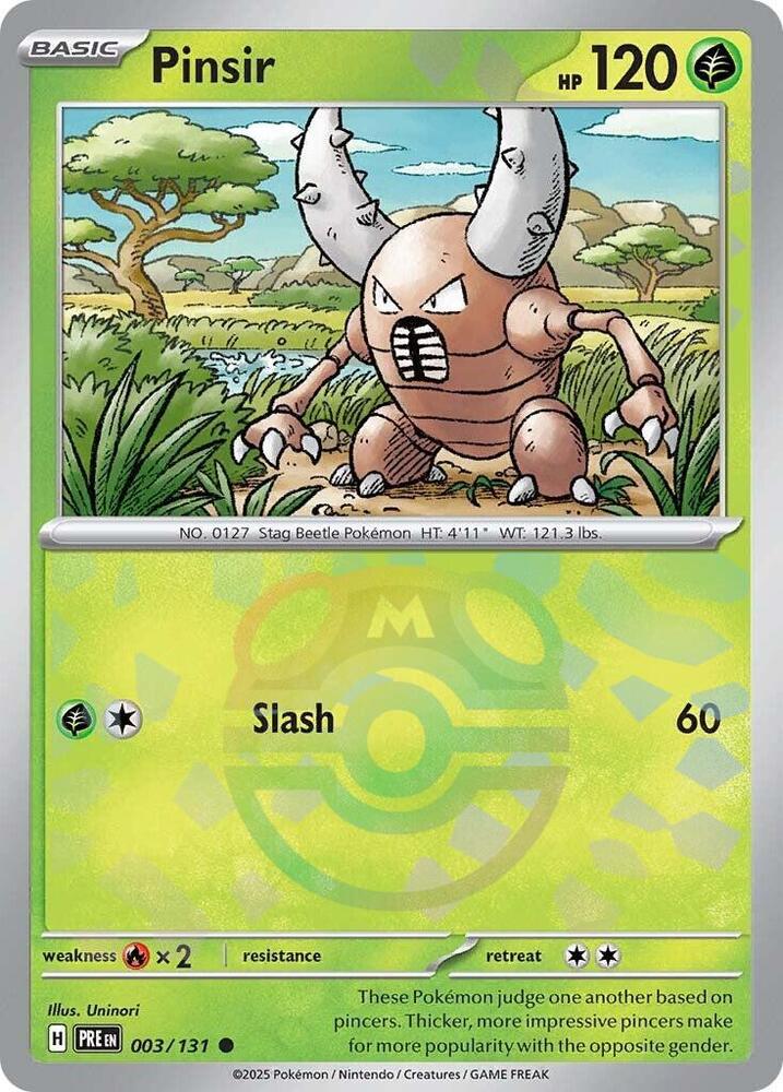 Pinsir 003/131 (Master Ball Pattern)