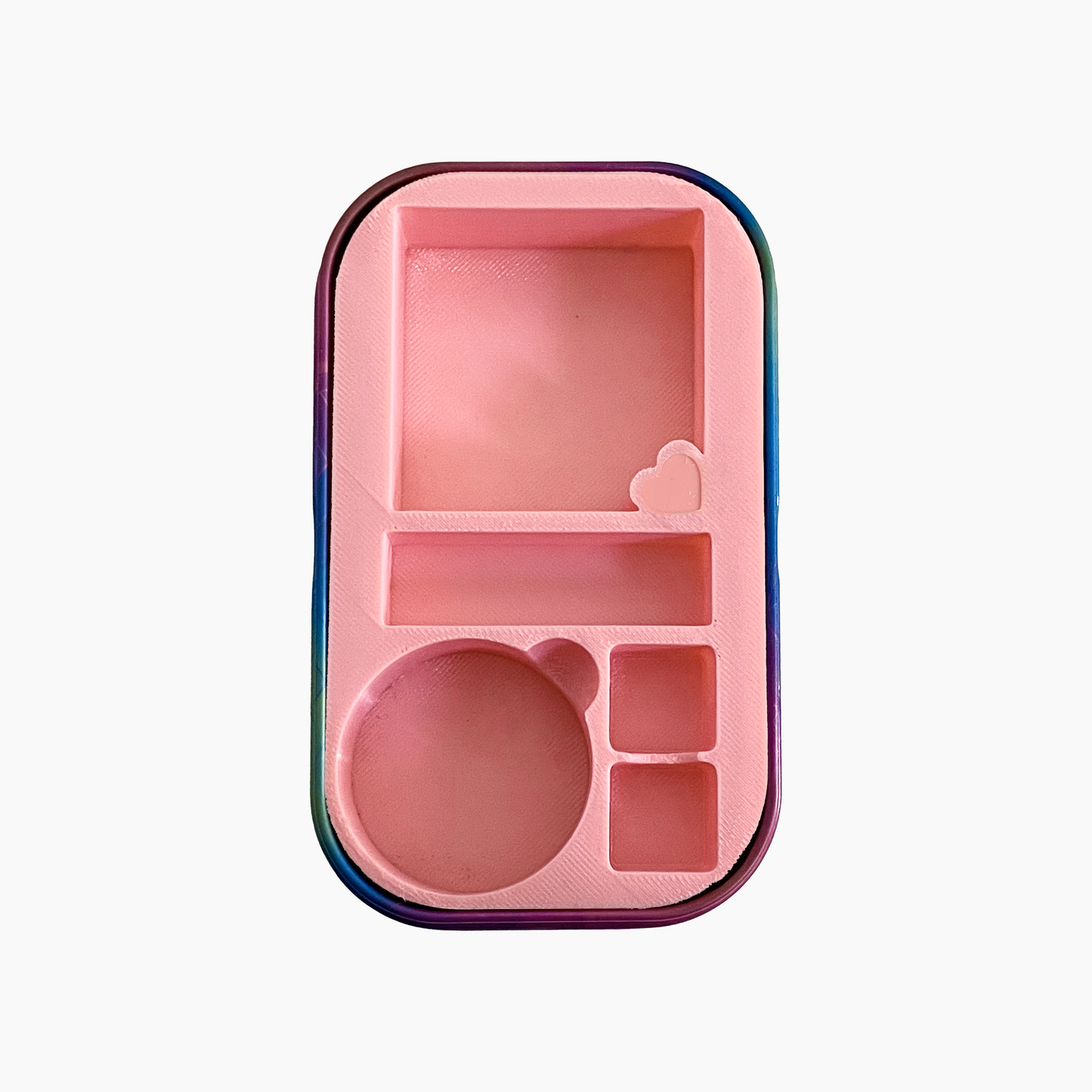 Dice/coin box corazón (inserto para lata)