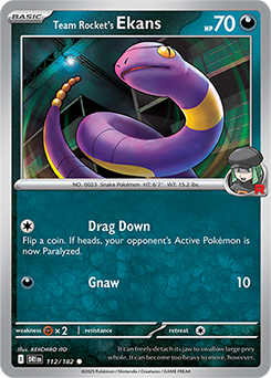 Team Rocket's Ekans 112/182