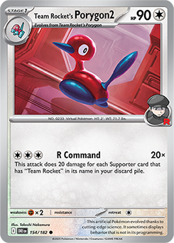Team Rocket's Porygon2 154/182