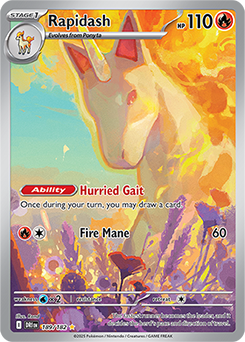 Rapidash 189/182 (Illustration Rare)