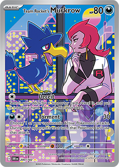 Team Rocket's Murkrow 200/182 (Illustration Rare)