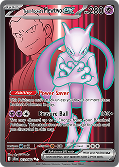 Team Rocket's Mewtwo ex 213/182 (Ultra Rare)