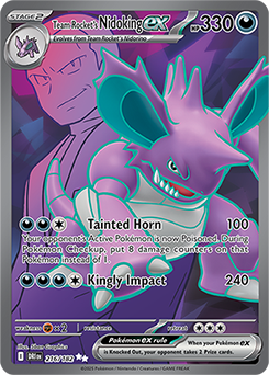Team Rocket's Nidoking ex 216/182 (Ultra Rare)