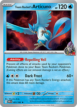 Team Rocket's Articuno 051/182