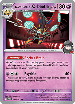 Team Rocket's Orbeetle 089/182