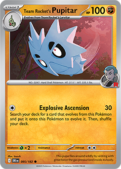 Team Rocket's Pupitar 095/182