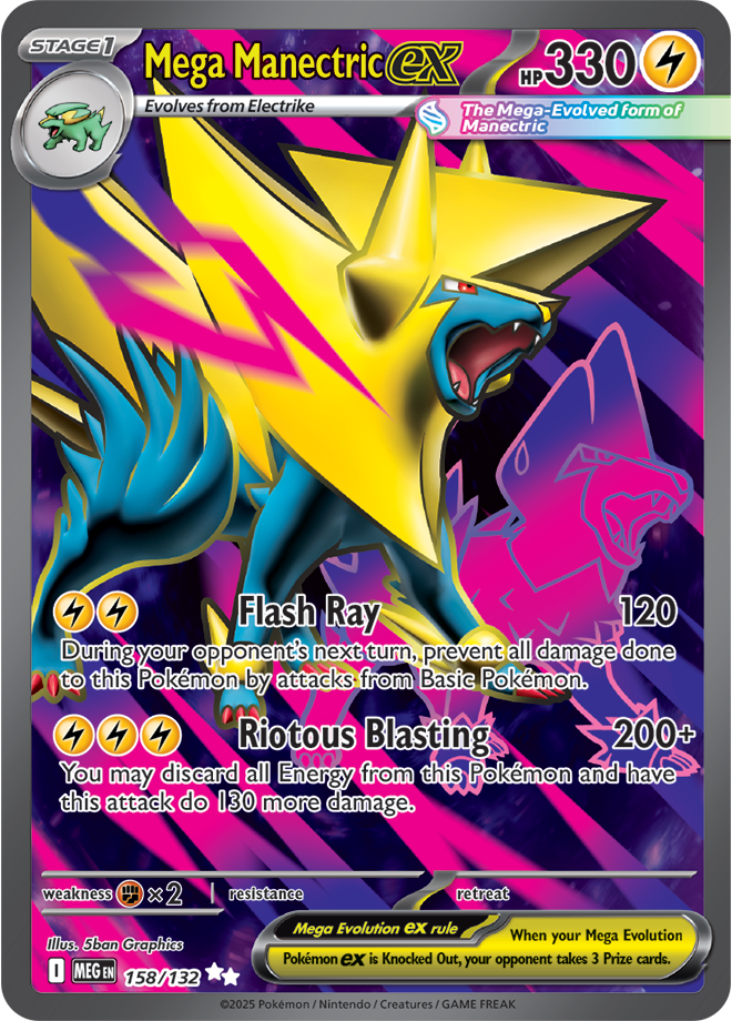 Mega Manectric ex 158/132 (Ultra Rare)