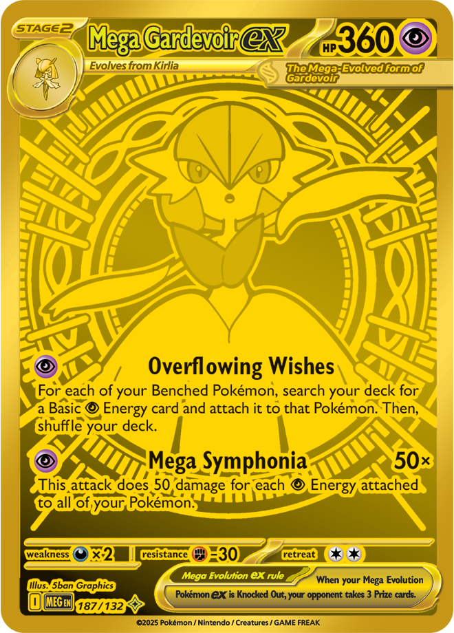 Mega Gardevoir ex 187/132 (Mega Hyper Rare)