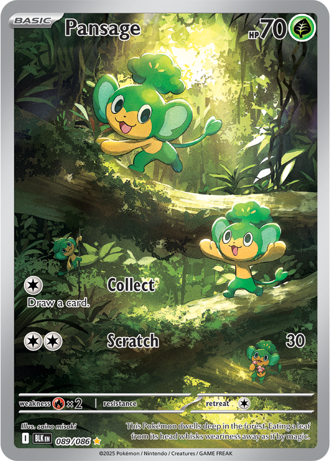 Pansage 089/086 (Illustration Rare)