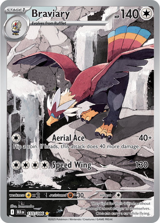 Braviary 155/086 (Illustration Rare)